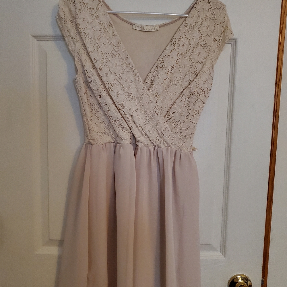 Lace top dress